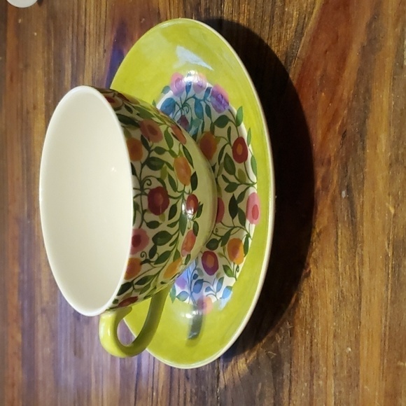 Kim Parker Emma's Garland Spode Cup and Saucer - Picture 3 of 5